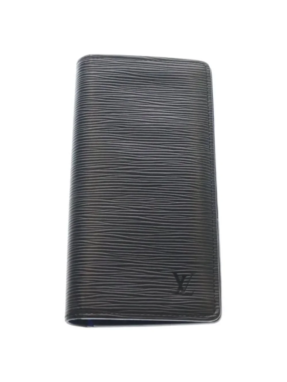 Louis Vuitton Epi Monogram Eclipse Portefeuille Brazza Wallet Card Case Black